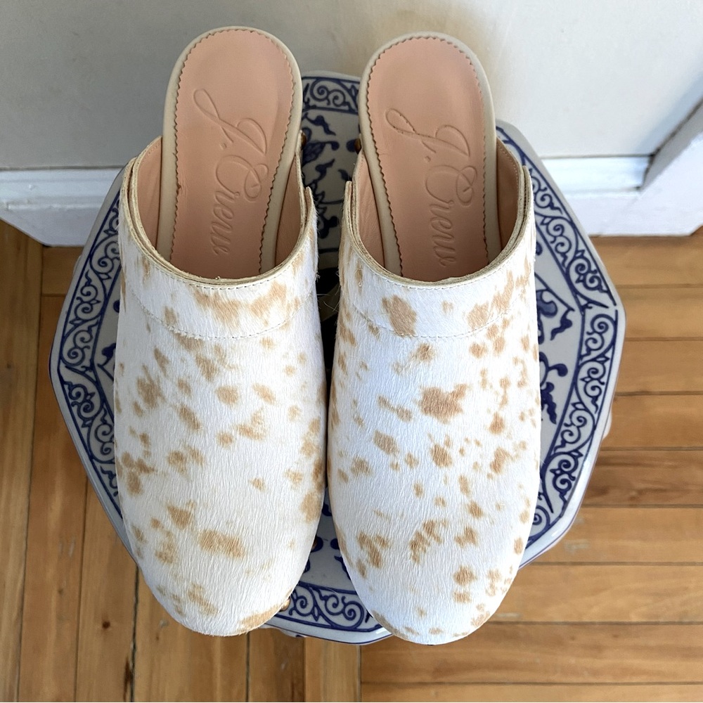 J.Crew Calf Hair Clogs *Brand New*